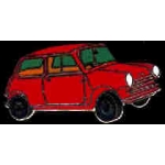 MINI COOPER PIN RED MINI COOPER CAR PIN