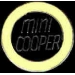 MINI COOPER PIN ROUND YELLOW LOGO MINI COOPER PIN