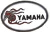 YAMAHA PIN MOTORCYCLE WHITE OVAL YAMAHA LAPEL PIN OR HAT PIN