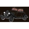 FORD 1934 COUP STREET ROD BLACK PIN