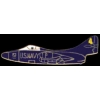 USN NAVY BLUE ANGELS F-9 PANTHER AIRPLANE PIN DX