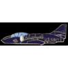 USN NAVY BLUE ANGELS A-4 SKYHAWK AIRPLANE PIN DX