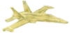 F-18 HORNET AIRPLANE GOLD PIN