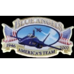 USN NAVY BLUE ANGELS 2007 TEAM PIN DX