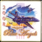 USN NAVY BLUE ANGELS 2008 TEAM LOGO PIN