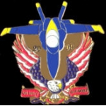 USN NAVY BLUE ANGELS 2009 TEAM LOGO PIN