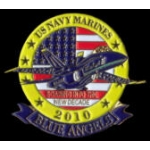 USN NAVY BLUE ANGELS 2010 TEAM LOGO PIN