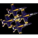 USN NAVY BLUE ANGELS DIAMOND FORMATION TOP DX