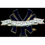 NEW YORK YANKEES TRADITION COURAGE AND HEART PIN