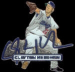 LOS ANGELES DODGERS CLAYTON KERSHAW SIGNATURE ACTION PIN