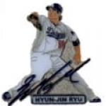 LOS ANGELES DODGERS HYUN-JIN RYU SIGNATURE ACTION PIN