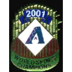 ARIZONA DIAMONDBACKS 2001 WORLD SERIES TROPHY PIN