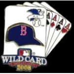 RED SOX 2008 WILD CARD PIN