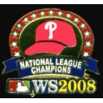 PHILADELPHIA PHILLIES 2008 NATIONAL LEAGUE CHAMPS PIN