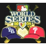 PHILLIES VS RAYS 2008 WORLD SERIES MATCHUP PIN