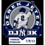 NEW YORK YANKEES DEREK JETER 3K PRIMARY WITH DATE PIN