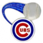 CHICAGO CUBS PIN BASEBALL GLITTER TRAIL PIN