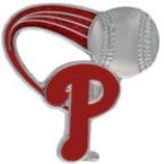 PHILADELPHIA PHILLIES PIN BASEBALL GLITTER TRAIL PIN