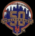 NEW YORK METS PIN 50TH ANNIVERSARY PIN