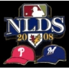 PHILLIES BREWERS 2008 DIVISION MATCHUP PIN