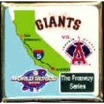 ANAHEIM ANGELS WORLD SERIES 2002 GIANTS FREEWAY SERIES PIN