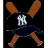 NEW YORK YANKEES BATS AND HAT PIN