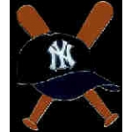 NEW YORK YANKEES BATS AND HAT PIN