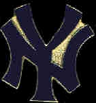 NEW YORK YANKEES LOGO CLASSIC NY INITIALS BLUE PIN