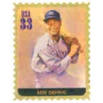 LOU GERHIG BASEBALL LEGEND STAMP PIN