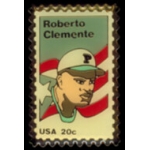 ROBERTO CLEMENTE PIN BASEBALL PIN STAMP PIN DX