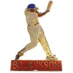 KANSAS CITY ROYALS BO JACKSON PIN ACTION BAR PIN BY PETER DAVID OF SAN DIEGO