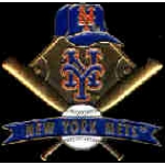 NEW YORK METS DIAMOND HAT BALL BAT PIN