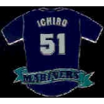 SEATTLE MARINERS ICHIRO SUZUKI PRACTISE JERSEY PIN