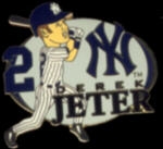 NEW YORK YANKEES DEREK JETER PIN THE BIG SWING PIN