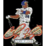 NEW YORK METS CLIFF FLOYD SIGNATURE PIN