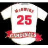 ST LOUIS CARDINALS MARK MCGWIRE JERSEY PIN