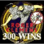 NEW YORK YANKEES ROGER CLEMENS 300 WINS PIN