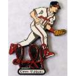 CLEVELAND INDIANS PINS OMAR VIZQUEL PIN ACTION SIGNATURE PLAYER PIN