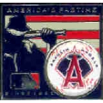 ANAHEIM ANGELS OF LOS ANGELES SQ AMERICAS PASTIME MLB BASEBALL PIN