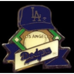 LOS ANGELES DODGERS HAT BANNER PIN