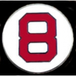 BOSTON RED SOX PIN CARL YASTRZEMSKI PIN RETIRED NUMBER 8 PIN