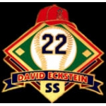 ANAHEIM ANGELS DAVID ECKSTEIN NUMBER PIN