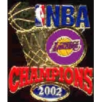 LOS ANGELES LAKERS 2002 CHAMPIONS NBA PIN