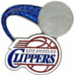 LOS ANGELES CLIPPERS PIN GLITTER BALL CLIPPERS PIN