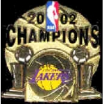 LOS ANGELES LAKERS 2002 CHAMPIONS PIN