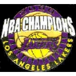 LOS ANGELES LAKERS CHAMP 2000 ROUND PIN