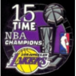 LOS ANGELES LAKERS 15 TIME CHAMP PIN