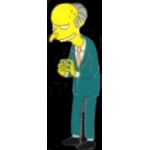 SIMPSONS CHARACTER MR BURNS PIN