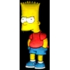 THE SIMPSONS BART SIMPSON THE LOOK PIN