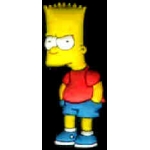 THE SIMPSONS BART SIMPSON THE LOOK PIN